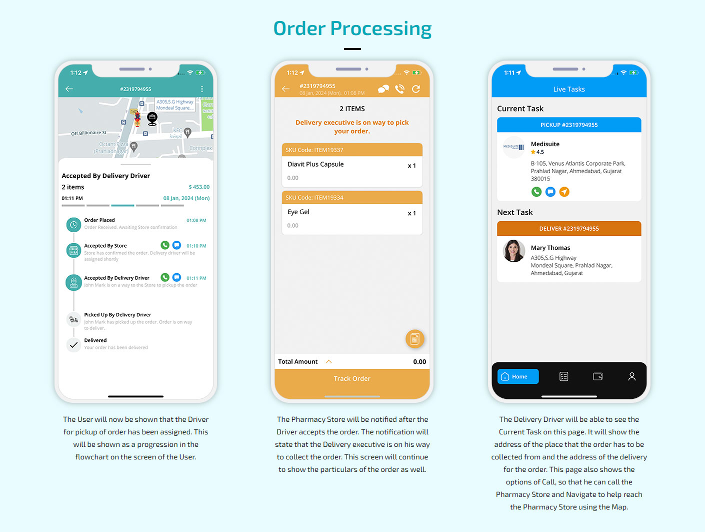 order processing