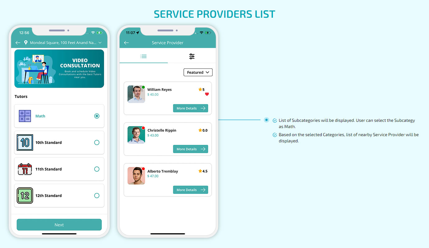 service provider list